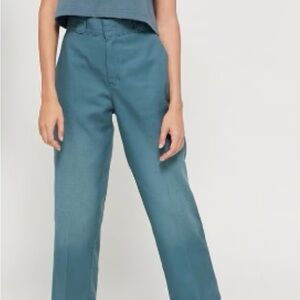 Dickies x Urban cropped teal pants